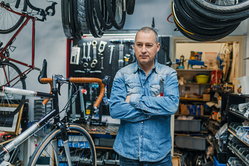 The Best Bicycle Repair Man In Town Stock Photo Download Image Now Istock