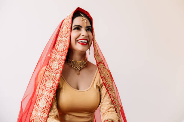 The biggest special occasion there is Studio shot of a beautiful young young woman on her wedding day indian bride stock pictures, royalty-free photos & images