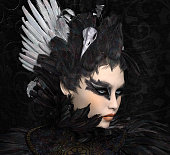 istock The black swan portrait 1195023739