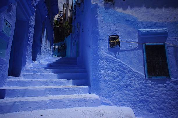 The Blue City of Chefchaouen Morocco stock photo