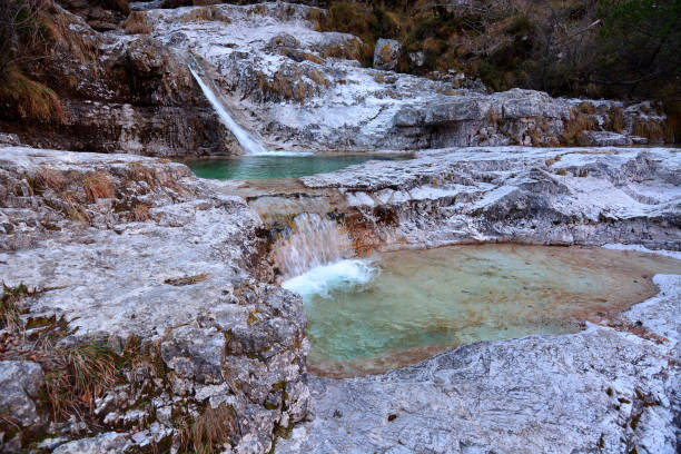 Photo of The Brenton Lakes in Valle del Mis, in Italy, Belluno Dolomites National Park