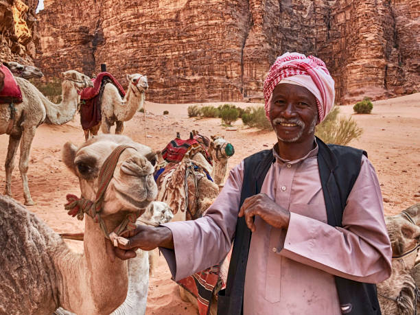 The Camel Herder stock photo