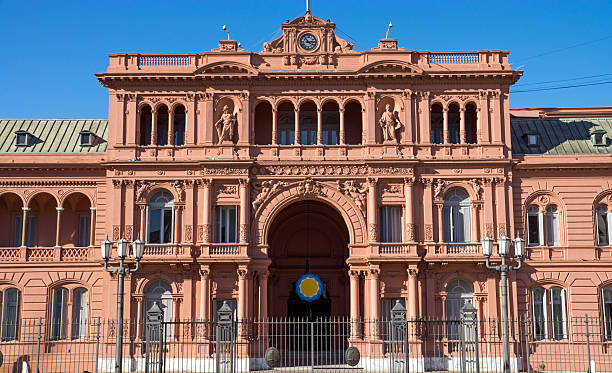 a casa rosada em buenos aires - argentina palacio do govern imagens e fotografias de stock
