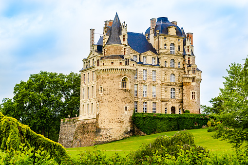 ✓ Imagen de Siglo XV capilla Castillo de Angers. Es un castillo en la ciudad de Angers, en el valle del Loira en el Departamento de Maine et Loire en Francia. Fotografía