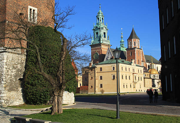 The Cathedral Basilica of St Stanislaw & Vaclav stock photo