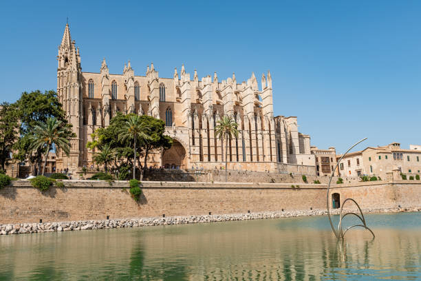The Cathedral of Santa Maria of Palma stock photo