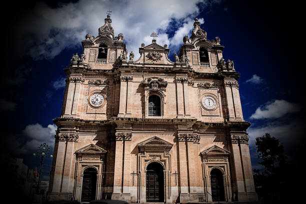 The Church of St. Helena in Birkirkara, Malta stock photo