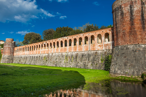 The Cittadella Nuova also called Giardino di Scotto an historical fortress from the 14th century in Pisa
