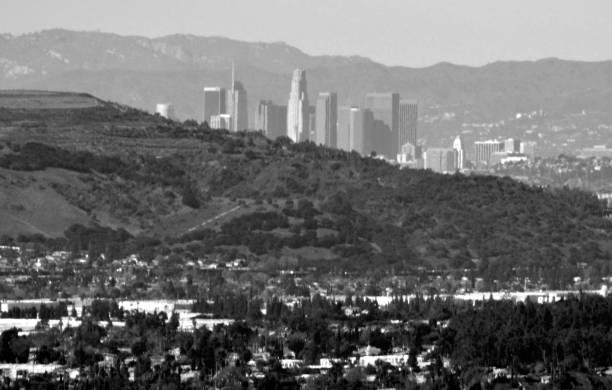 The City of Angels from a Distance stock photo