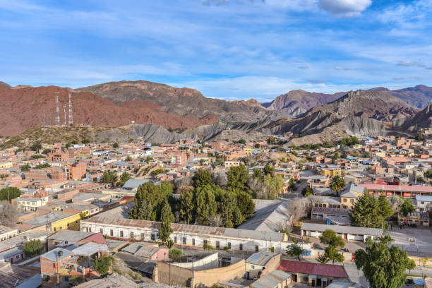 The city of Tupiza, Bolivia stock photo