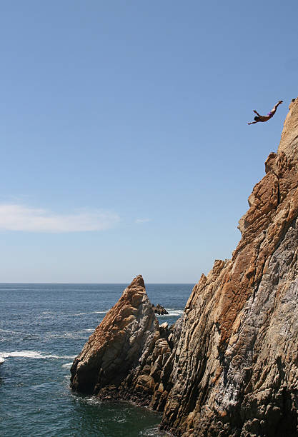 The Cliff Creek diver stock photo