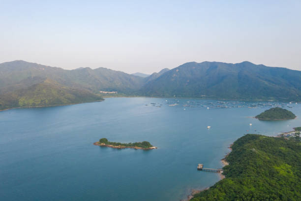 the coast of Kei Ling Ha Hoi and Nai Chung stock photo