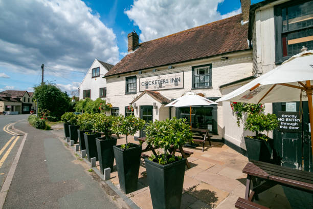 The Cricketers Inn at Meopham in Kent, England stock photo