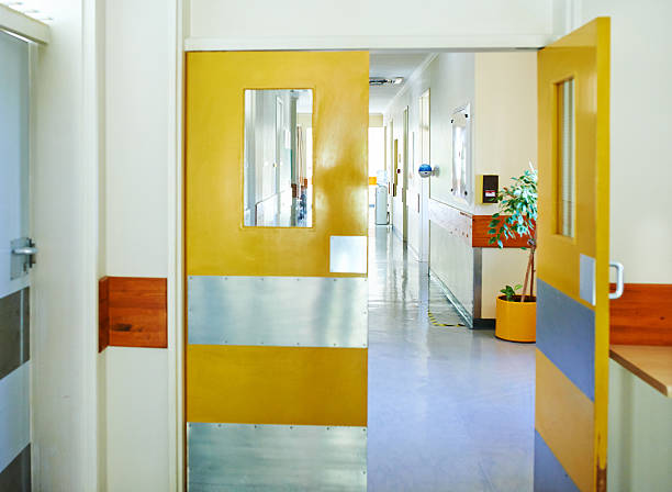 The doorway to good health stock photo