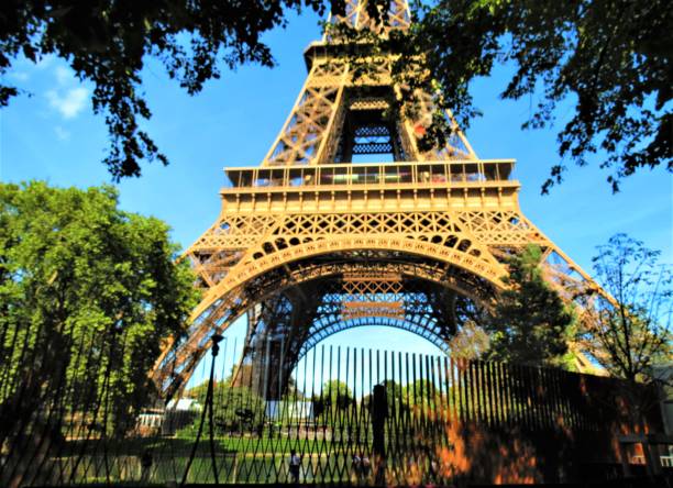 The Eiffel Tower in Paris. stock photo