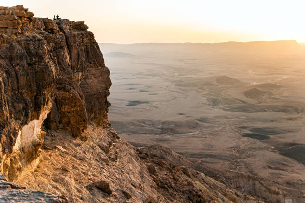 The erosion crater in the Negev stock photo
