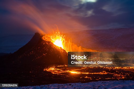 istock The eruption site of Geldingadalir in Fagradalsfjall mountain on Reykjanes in Iceland 1310354514