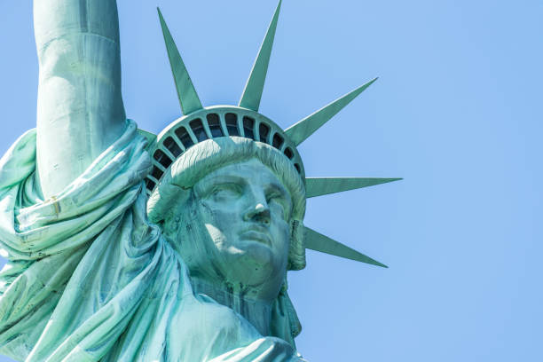 The Face of Liberty stock photo