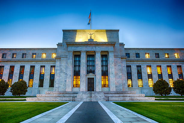 The Federal Reserve Building In Washington DC, USA stock photo