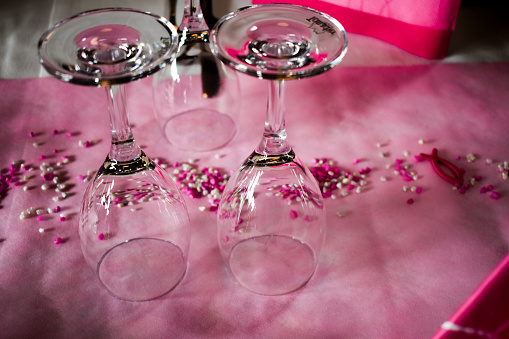The First Holy Communion Table Decoration Stock Photo Download