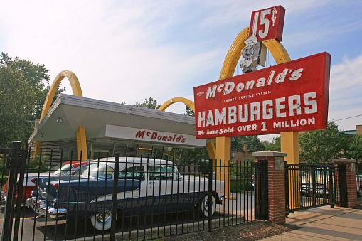 Des Plaines, Illinois, USA - July 27, 2008: The first McDonald's Store Museum found by McDonald's Corporation founder, Ray Kroc, opened on April 15, 1955.