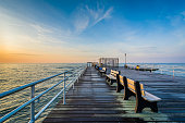 istock The fishing pier at sunrise in Ventnor City, New Jersey 1284149107