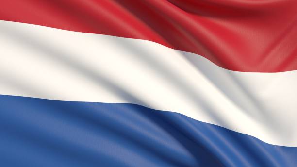 die flagge der niederlande - holländische flagge stock-fotos und bilder