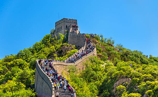 The Great Wall of China The Great Wall of China in Badaling badaling great wall stock pictures, royalty-free photos & images