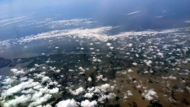 The Gulf Coast from Above stock photo