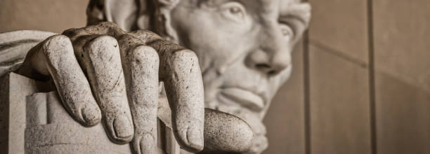 The Hand of Abe (Banner) stock photo