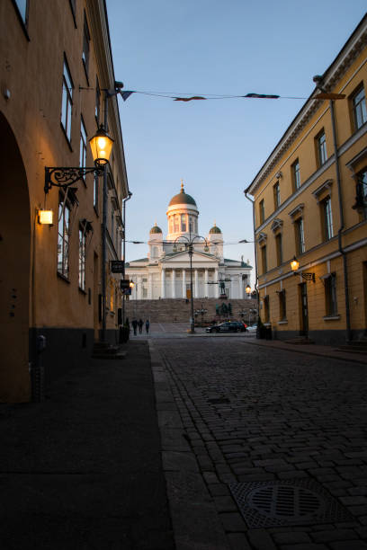 The Helsinki cathedral. stock photo