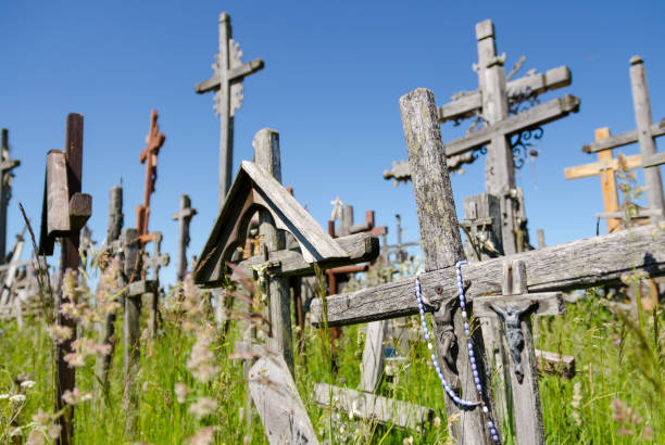 The Hill of Crosses. stock photo