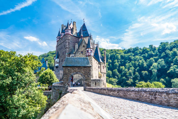 The historic castle Eltz in the Eifel stock photo