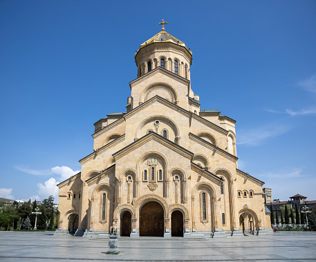 The Holy Trinity Cathedral of Tbilisi, commonly known as Sameba, is the main cathedral of the Georgian Orthodox Church located in Tbilisi, the capital of Georgia.