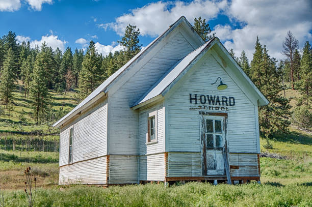 The Howard Schoolhouse stock photo