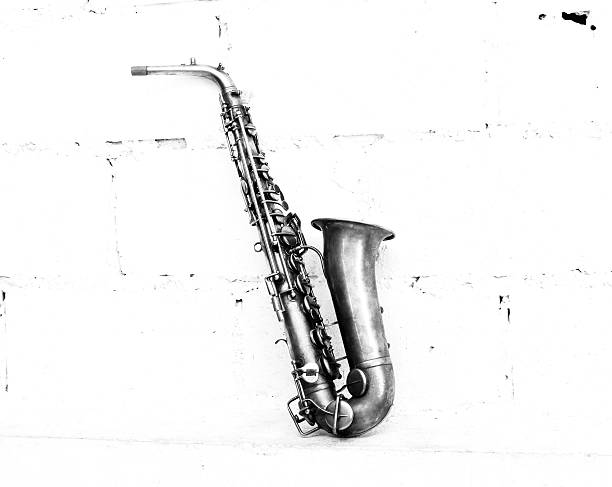 The image of saxophone stock photo