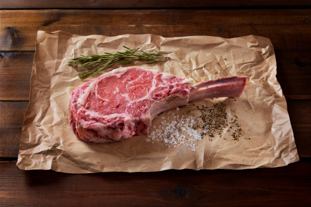 The King of Steaks "The Tomahawk" stock photo