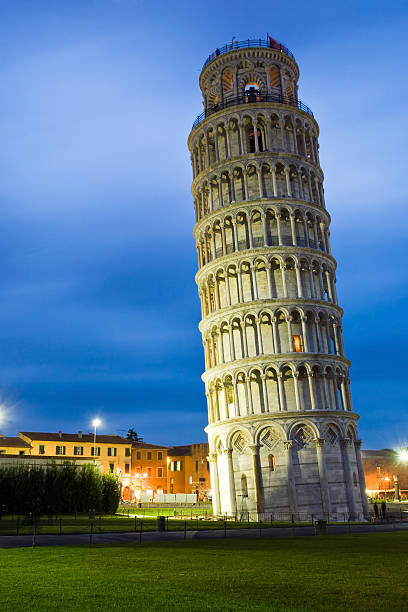 The Leaning tower of Pisa stock photo