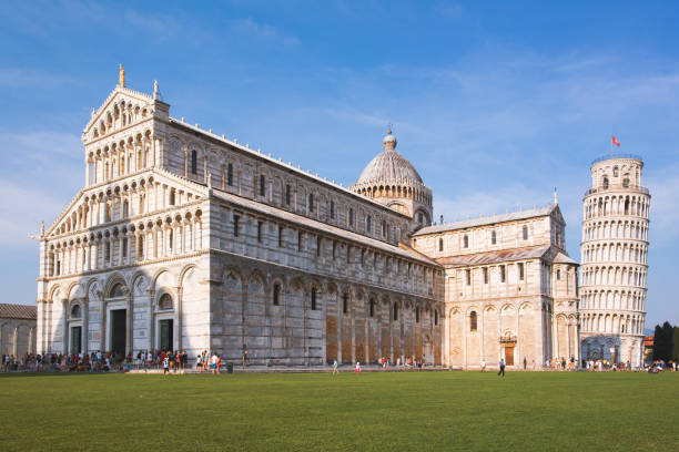 The leaning tower of Pisa. Tuscany, Italy. stock photo