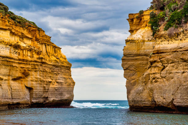 The Loch Ard Gorge is part of Port Campbell National Park, Victoria stock photo
