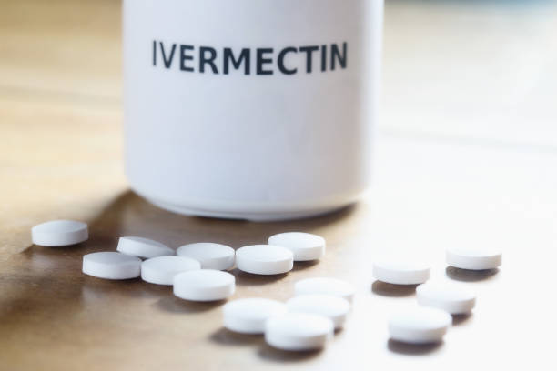 The medicine ivermectin, being controversially proposed to treat Covid-19 in the pandemic stock photo