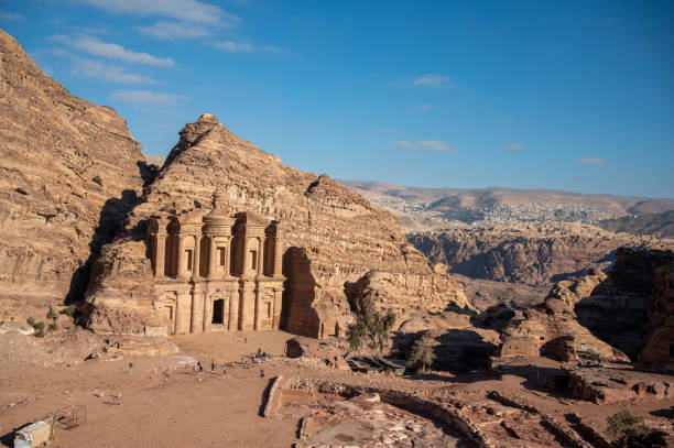 The Monastery, Petra, Jordan stock photo