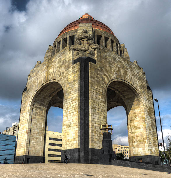 The monument of the Mexican Revolution stock photo