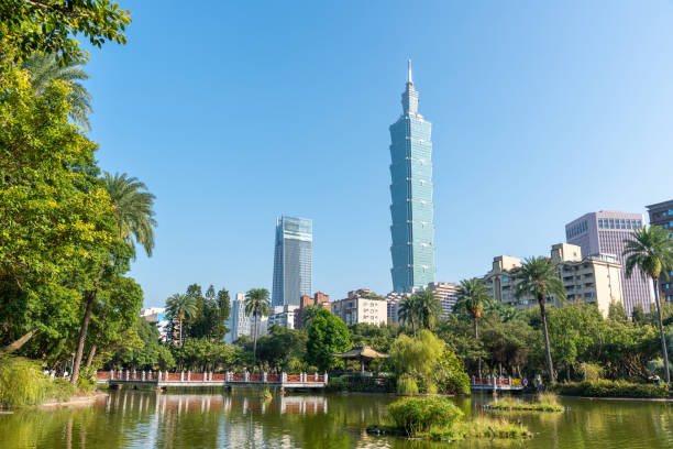 The Most Beautiful Viewpoint Taipei City In Taiwan Stock Photo Download Image Now Istock