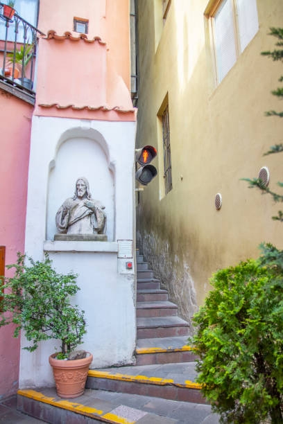 The narrowest street of Prague stock photo