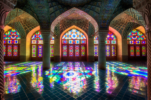 The Nasir al-Mulk Mosque,(nasir ol molk mosque) also known as the Pink Mosque is a uniqe traditional mosque in Shiraz, Iran.