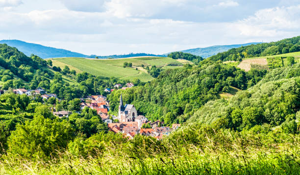 The Odenwald in Germany A small village in Germany odenwald stock pictures, royalty-free photos & images
