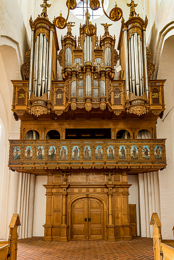 The organ from 1652 in Haderslev Cathedral, Denmark, August 26, 2021