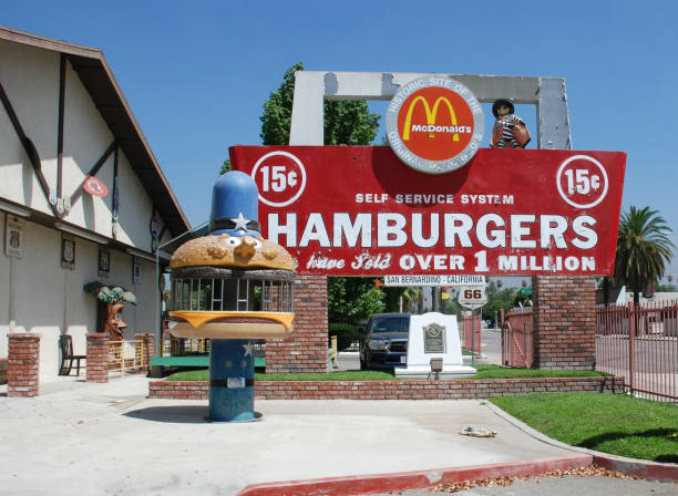 The Original McDonald’s, a Museum in San Bernardino stock photo