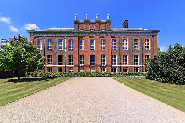 The outside view of Kensington palace stock photo